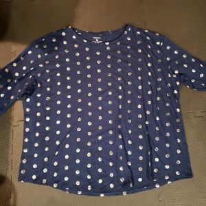 Metallic Polka Dot Shirt